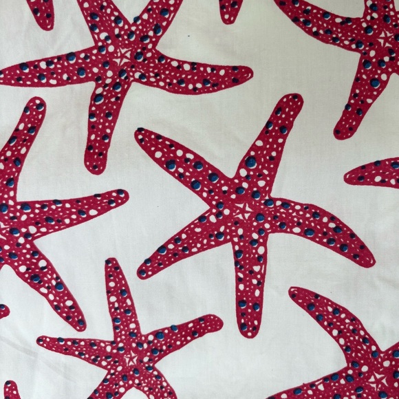 BAHAMA HAND PRINTS Starfish Pullover Shirt Men’s XXL White Red Blue Starfishes - Picture 9 of 11